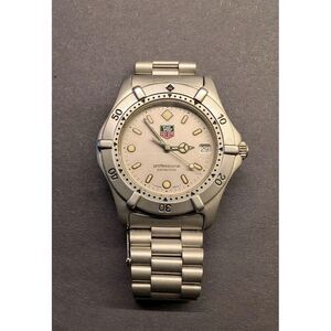 Tag Heuer 2000 Mens Watch WE1111-R Professional Silver Dive Sport 40 mm 6.5 in